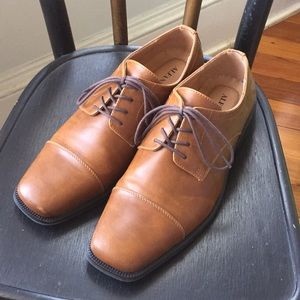 Alfani Caramel Brown Dress Shoes